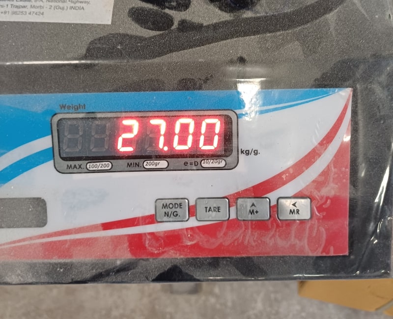 Box weight inspection